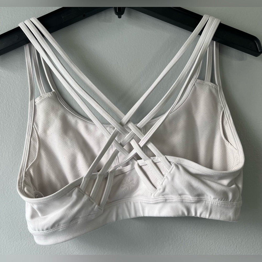 Athleta womens XS white sport bra & purple geometric activewear leggings bundle - Picture 8 of 16